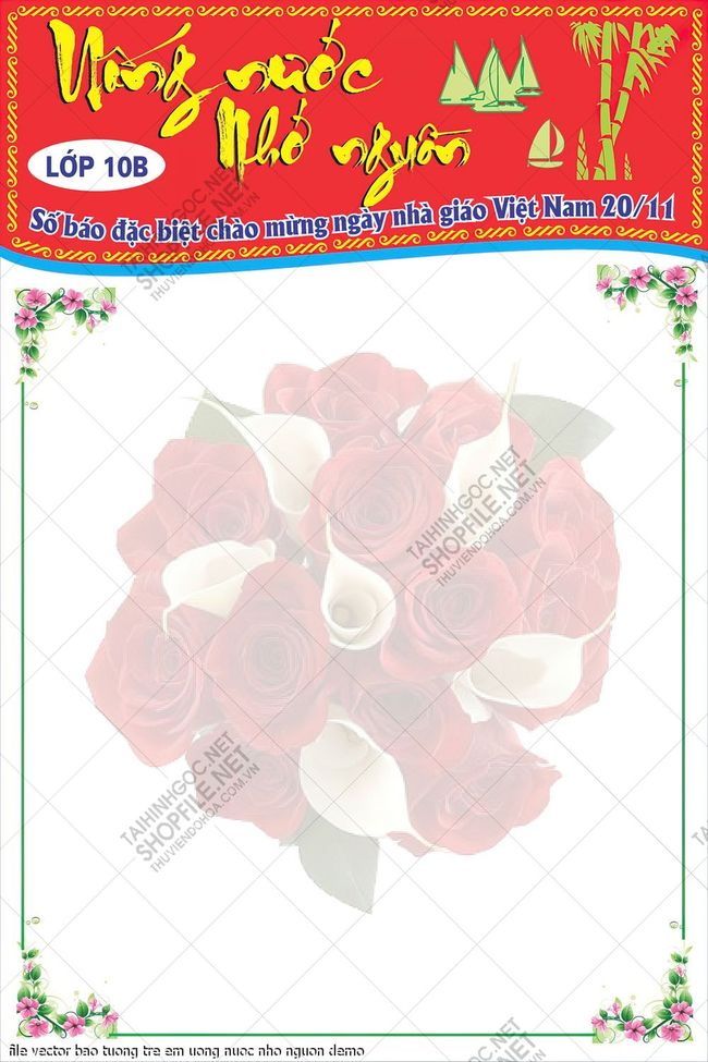 file vector bao tuong tre em uong nuoc nho nguon
